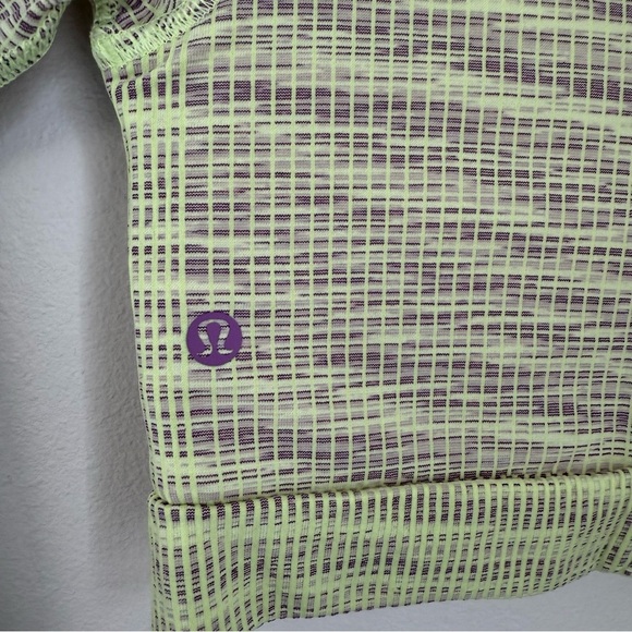 Lululemon Ebb to Street Long Sleeve Shirt Crop Green Purple Size 2 - Picture 6 of 11